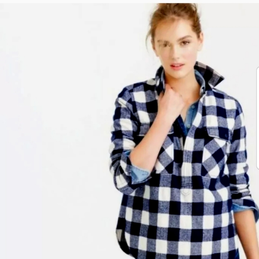 J.crew factory plaid flannel shirt